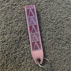 Pink Rhinestone Victoria’s Secret Wristlet Keychain Strap